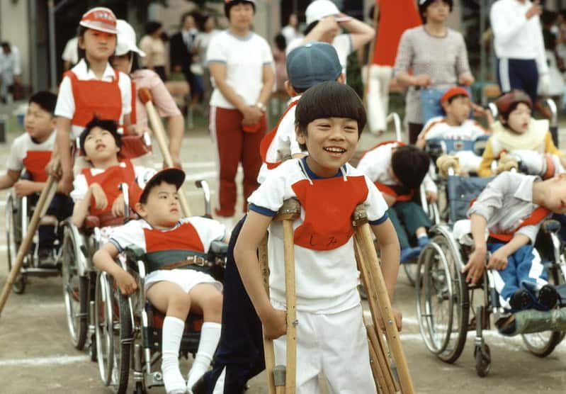 kids with disability using wheelchairs